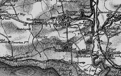 Old map of Gileston in 1897