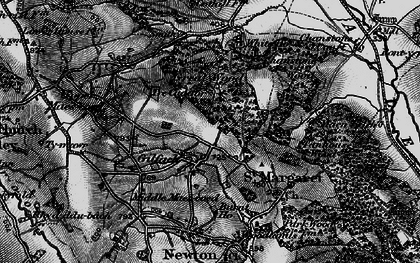 Old map of Gilfach in 1898