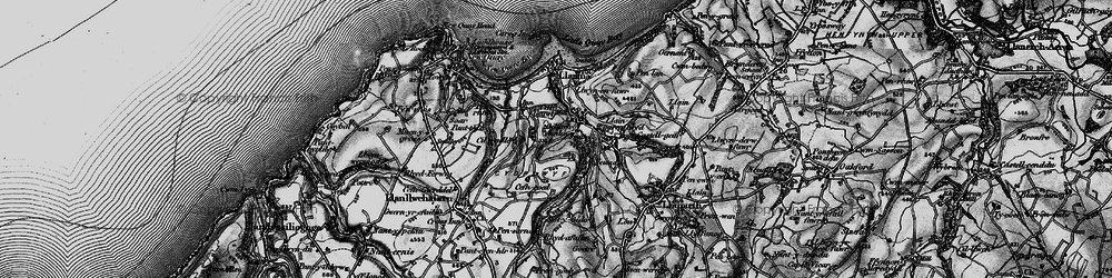 Old map of Gilfachreda in 1898