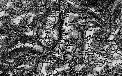 Old map of Gill's Green in 1895