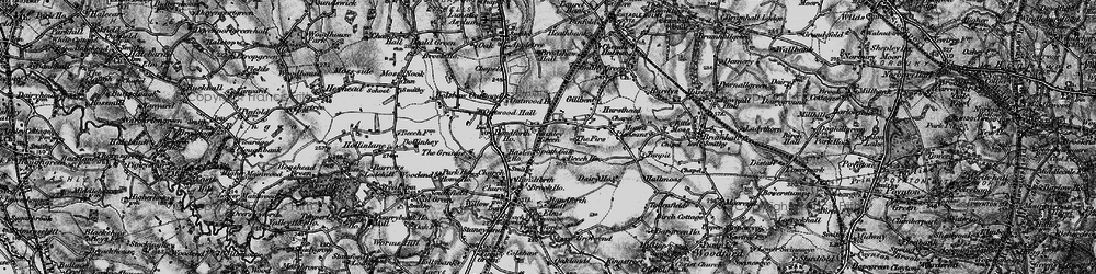 Old map of Gillbent in 1896