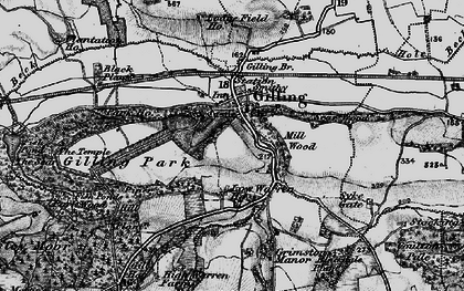 Old map of Gilling East in 1898