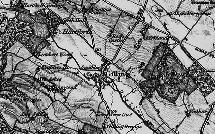 Old map of Gilling West in 1897