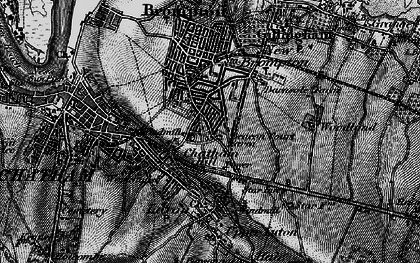 Old map of Gillingham in 1895