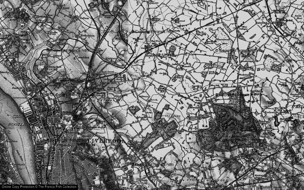 Old Map of Gillmoss, 1896 in 1896