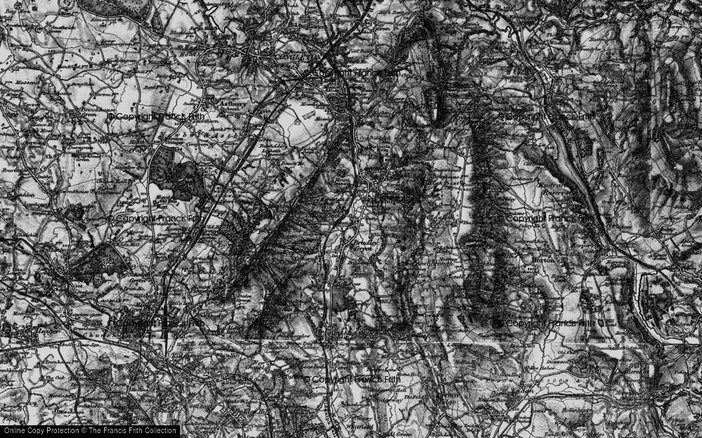 Old Map of Gillow Heath, 1897 in 1897