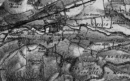 Old map of White Close Hill in 1897
