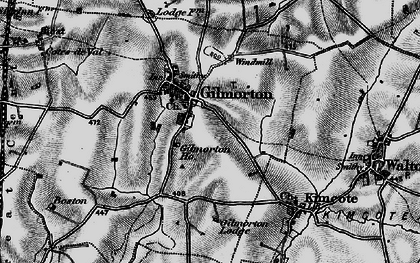 Old map of Gilmorton in 1898