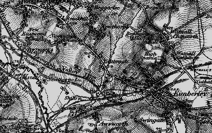 Old map of Giltbrook in 1895