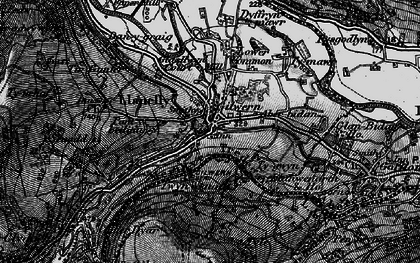 Old map of Gilwern in 1897
