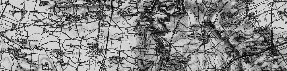 Old map of Girt in 1898