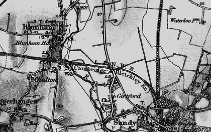Old map of Girtford in 1896