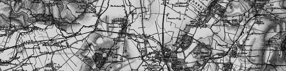 Old map of Girtford in 1896