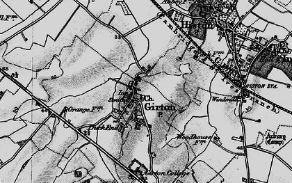 Old map of Girton in 1898