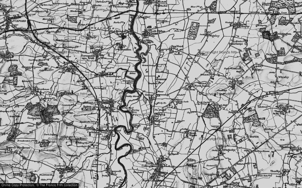 Old Map of Girton, 1899 in 1899