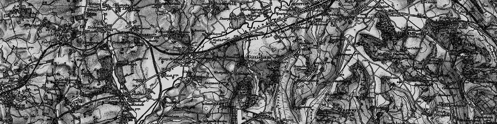Old map of Gittisham in 1898