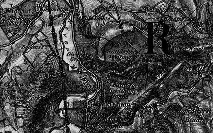 Old map of Leatherhead Downs in 1896