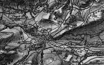 Old map of Gladestry in 1899