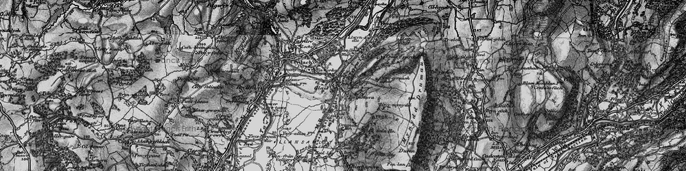 Old map of Glais in 1897