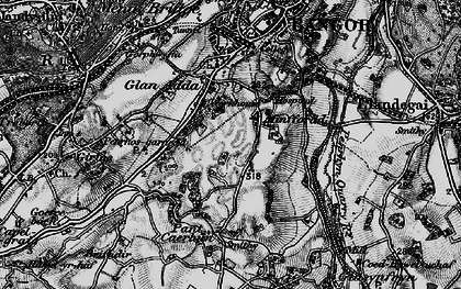 Old map of Glan Adda in 1899