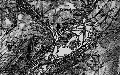 Old map of Ynys-Cedwyn in 1898