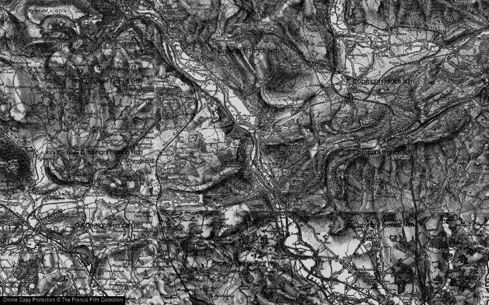 Old Map of Glan-y-llyn, 1898 in 1898