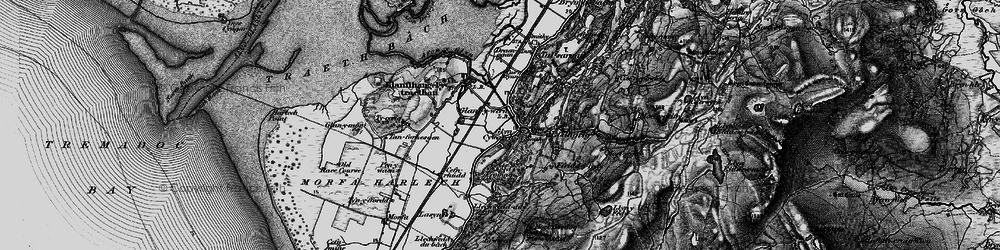 Old map of Glan-y-wern in 1899