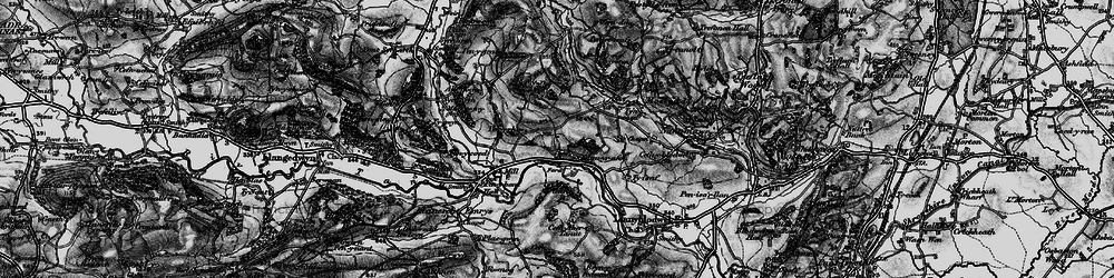 Old map of Glan-yr-afon in 1897