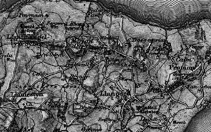 Old map of Bryn Ddol in 1899