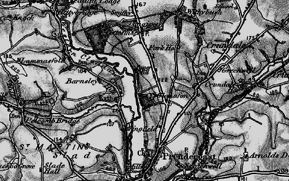 Old map of Glanafon in 1898