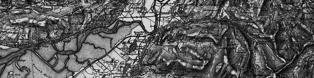 Old map of Glandyfi in 1899