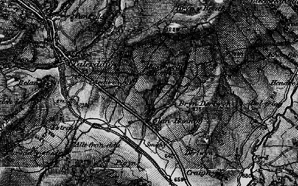 Old map of Blaenglanhanog in 1899