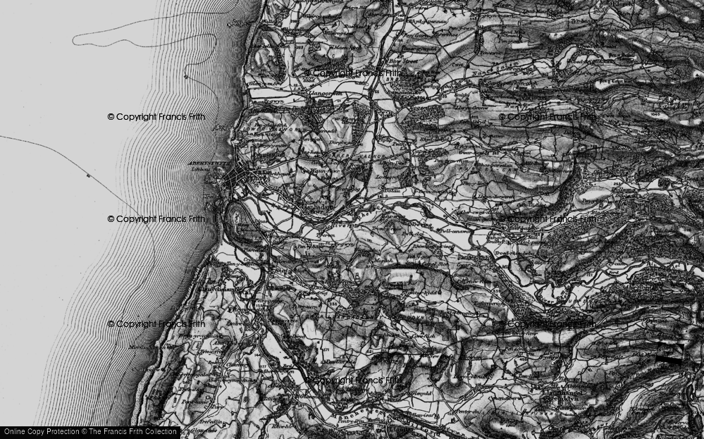 Old Map of Glanrafon, 1899 in 1899