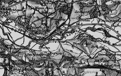 Old map of Glanrafon in 1899