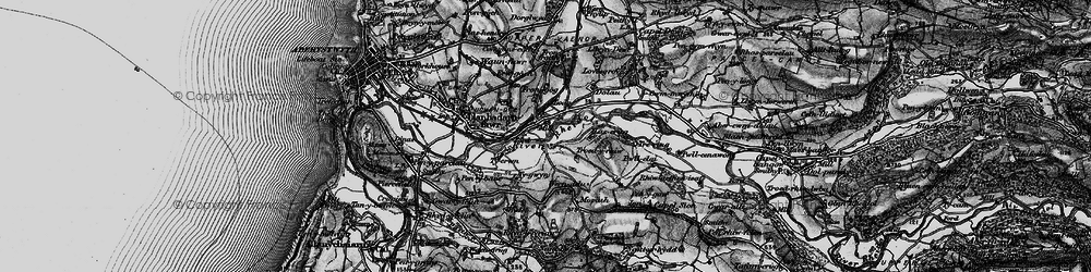 Old map of Glanrafon in 1899