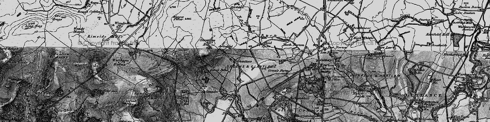 Old map of Glantlees in 1897