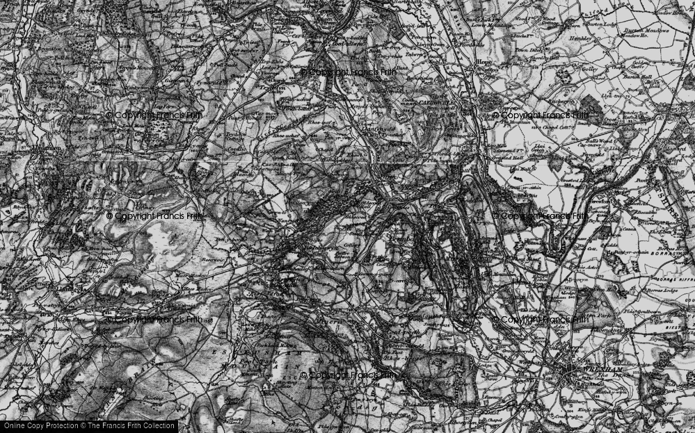 Old Map of Glascoed, 1897 in 1897