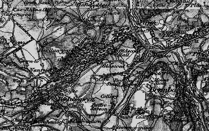 Old map of Glascoed in 1897