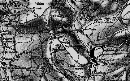 Old map of Glasgoed in 1898