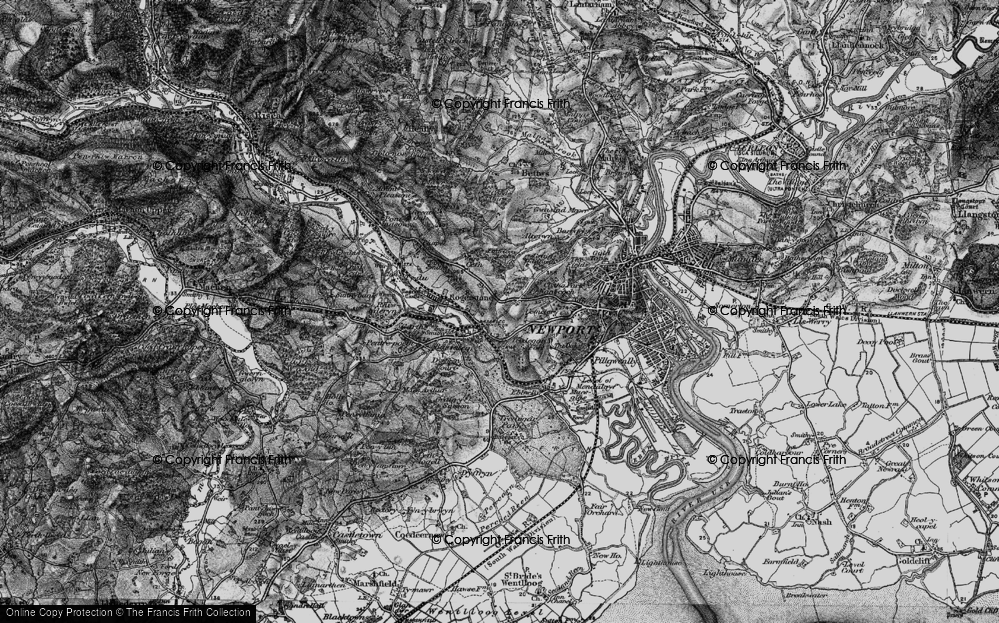 Old Map of Glasllwch, 1897 in 1897