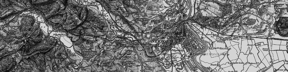 Old map of Glasllwch in 1897