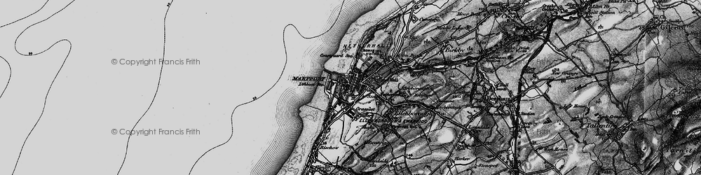 Old map of Alavna Roman Fort in 1897