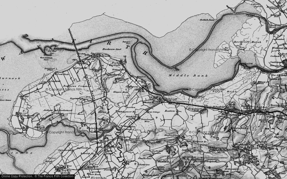 Old Map of Glasson, 1897 in 1897