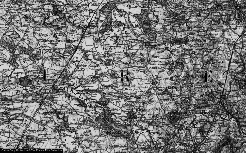 Old Map of Gleadmoss, 1896 in 1896