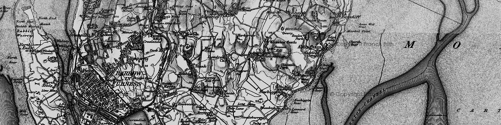 Old map of Gleaston in 1897
