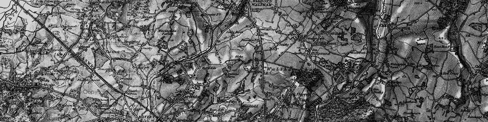 Old map of Glebe in 1895