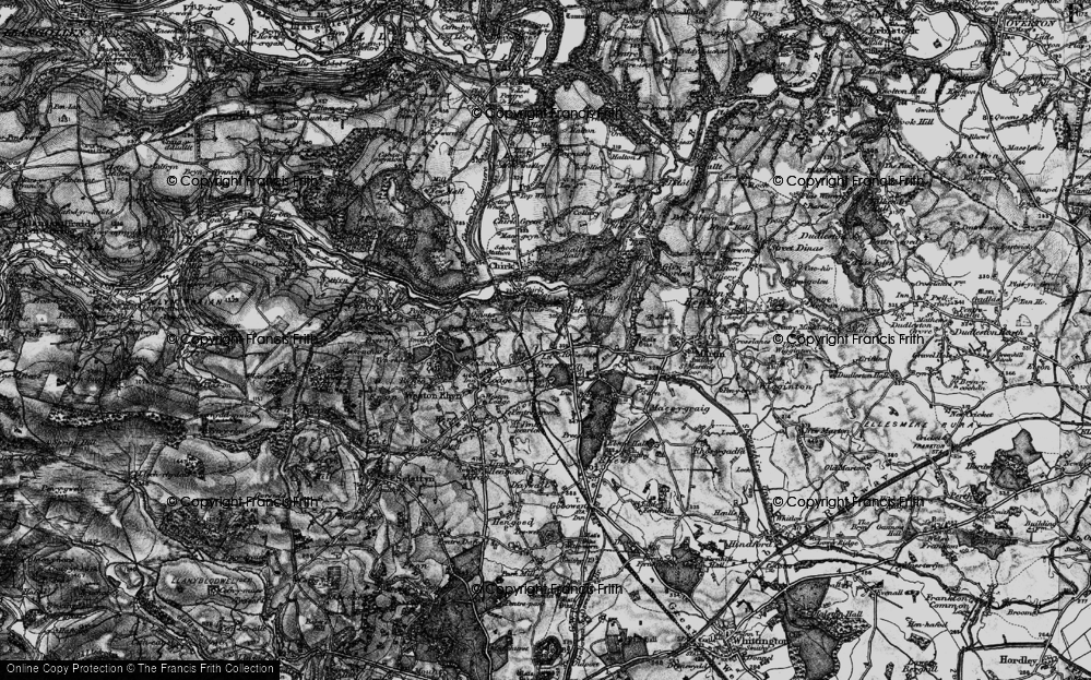 Old Map of Gledrid, 1897 in 1897