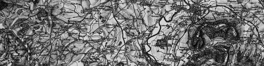 Old map of Hollymount in 1896