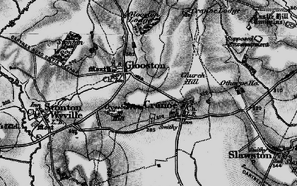 Old map of Glooston in 1899