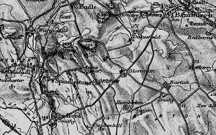 Old map of Glororum in 1897